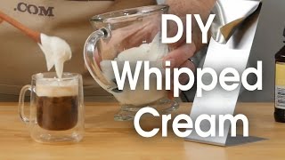 DIY whipped cream in 60 seconds [upl. by Ahidam]