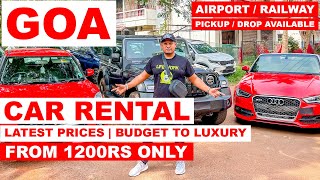 Goa Rent A Car  Price From 1200Rs  Thar SUV Swift Etc  Goa Self Drive  Goa Vlog  Full Detail [upl. by Temme]